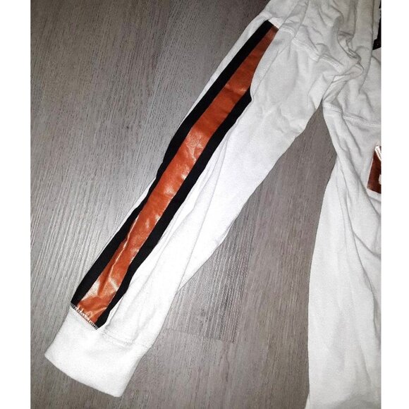 Vintage Y2k Victoria's Secret PINK Sequin Bling White Long Sleeve Shirt SMALL - Picture 3 of 6